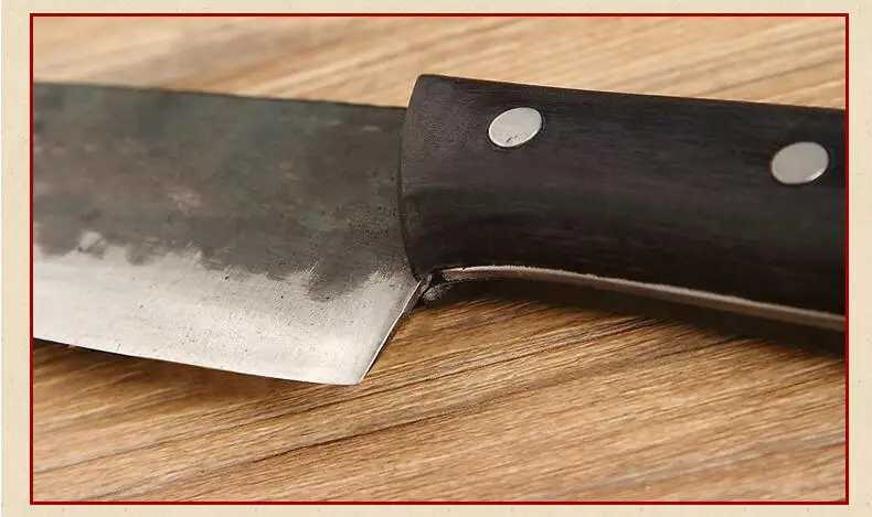 XITUO EDC Многофункциональный кухонный нож очень острый вольфрамовый стальной зажим стальной нож ручной работы 29 см палисандр нож шеф-повара для нарезки мяса инструменты