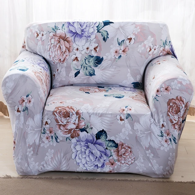 Pas Cher Fleurs Imprimer Stretch Housse De Canape Elastique