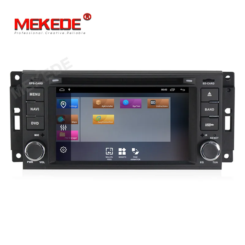 Perfect Mekede android 9.1 Car multimedia Player Navigation GPS DVD for Jeep Cherokee 2009 2008 2010 Wrangler with wifi bluetooth radio 4