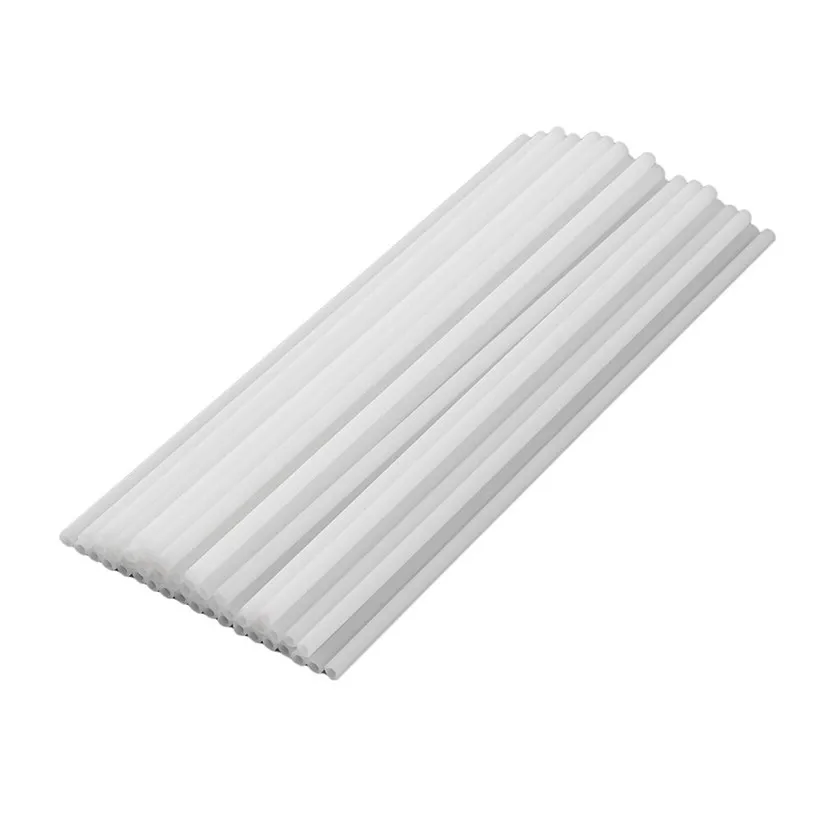

50Pcs/set Lollipop Sticks Non-Toxic Food Grade Plastic Sucker Tubes Sticks For Making Candy Chocolate Cake Lollipop Pops White