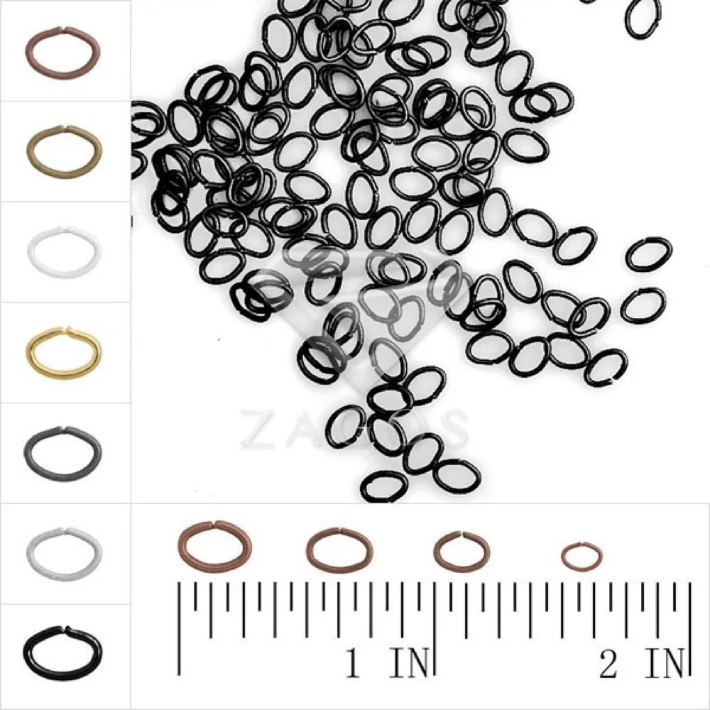 

30g Approx 500Pcs 4x5.5mm Oval Open Jump Rings 21 Gauge Hoop Key Rings Making DIY Bracelet Jewelry JR0225 6 Colors Choose