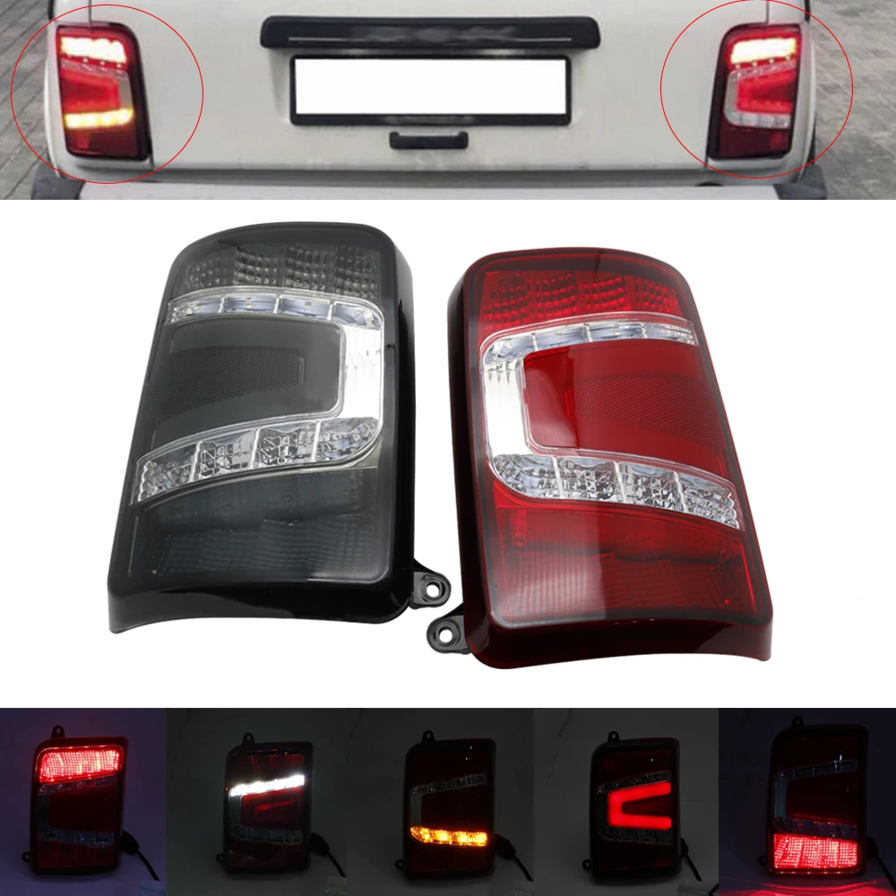 

Smoke/Red For lada niva 4x4 Car Styling Taillights LED Tail Light LED Rear Lamp DRL+Brake+Reversing+Signal Light Lamps