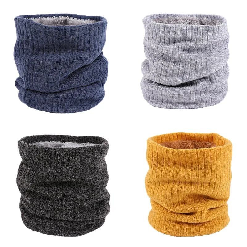 Outdoor Winter Thicken Warm Fleece Neck Warmer Cycling Scarves Men