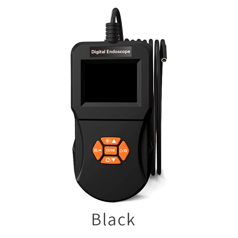 Antscope 1080P HD мини-камера 2,4 дюймов промышленный автомобильный эндоскоп жесткая трубка портативная камера для обследования для ремонта автомобиля 24 - Цвет: Black