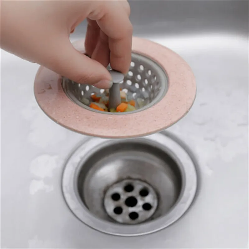

Kitchen Gadgets Accessories Round Outfall Drain Cover Basin Sink Strainer Filter Shower Hair Catcher Stopper Plug