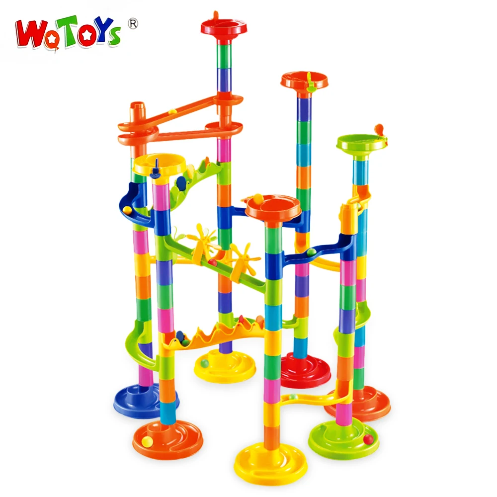 WQTOYS K25 105 шт. 50*60 см Пластик 3D лабиринт мяч Domino блоки игры для детей Мальчики Девочки развивающие игрушка