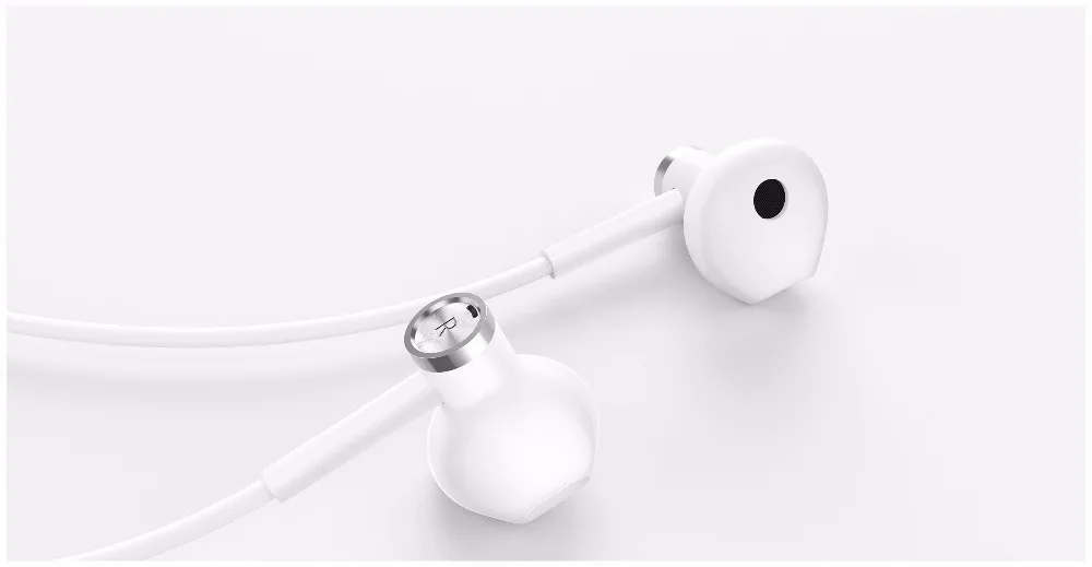 2018 новые наушники Xiaomi Mi с двойным драйвером микрофоном MEM прочные проводным