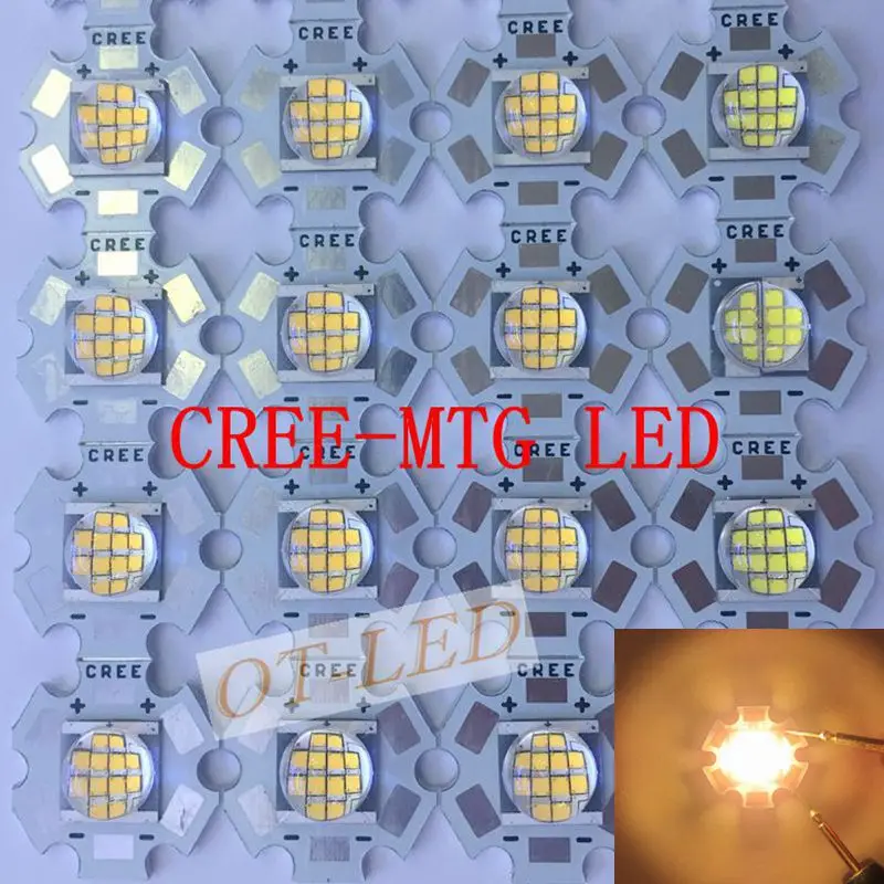 1 шт Cree MT-G MTG светодиодный теплый белый 18W~ 24W 3000K DC36V светодиодный светильник для Точечный светильник на 20 мм Медь печатной платы