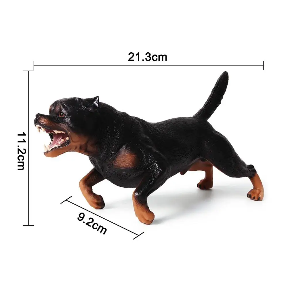 Большой Ротвейлер модель собаки детские игрушки 1:6 фигурки аксессуары Ротвейлер Фигурки игрушки