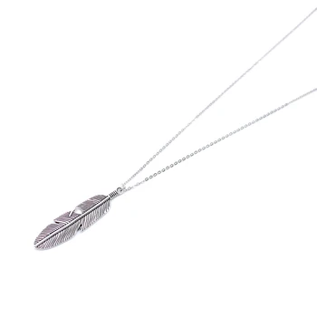 Simple Classic pendant Necklace Feather Necklace Long Sweater Chain Statement Jewelry choker Necklace for Women leaf Chocker 4