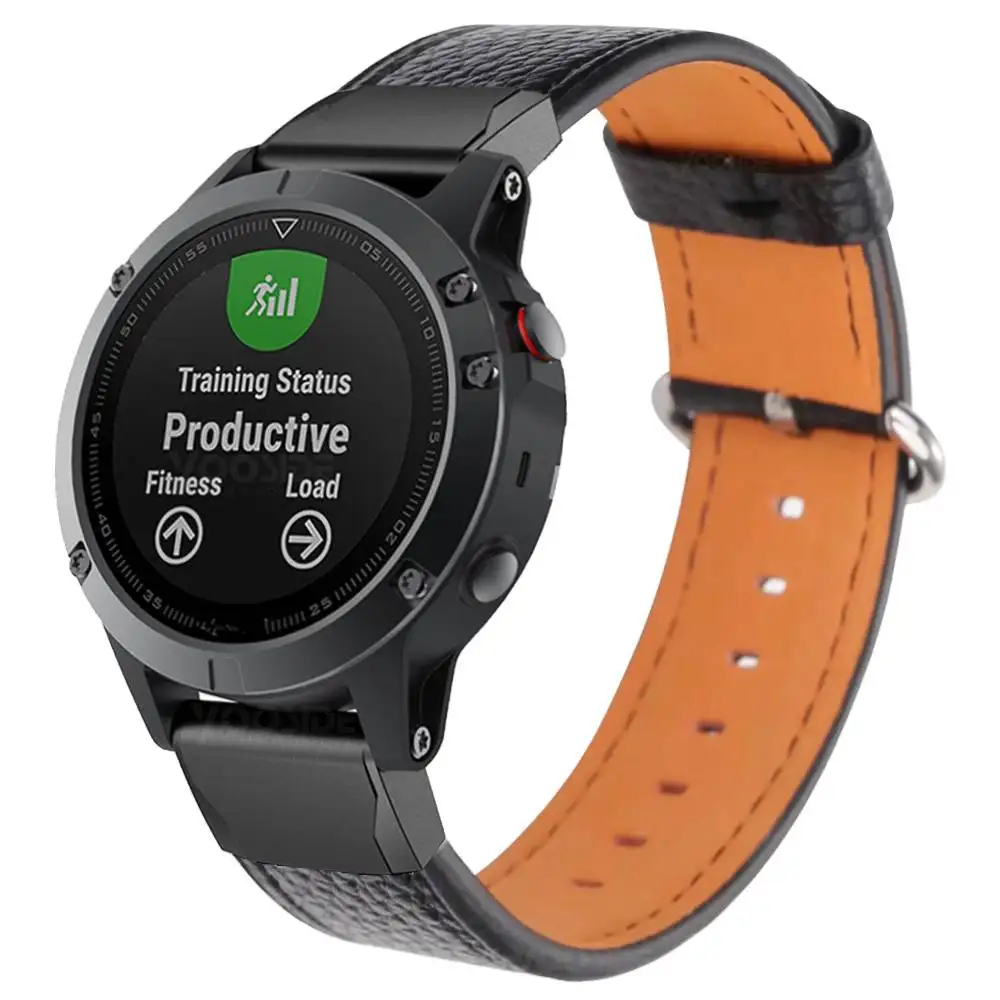 Yooside Натуральная кожа 26 мм Quick Fit ремешок для часов Garmin Fenix 5X/5X Плюс/Fenix 3/D2/спуск Mk1 Смарт-часы