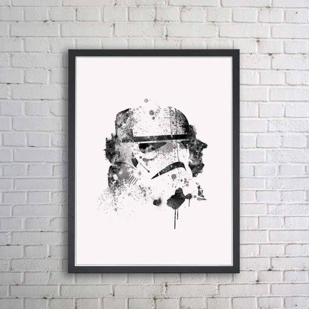 Star Wars Art Print Watercolor Painting Wall Art Storm Troopers Poster Poster Movie Pictures Nursery Home Decor Wall Decor Z102