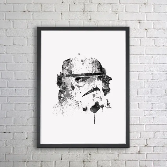 Star Wars Yoda Poster - Minimalist Illustration Typography Art Print ...
