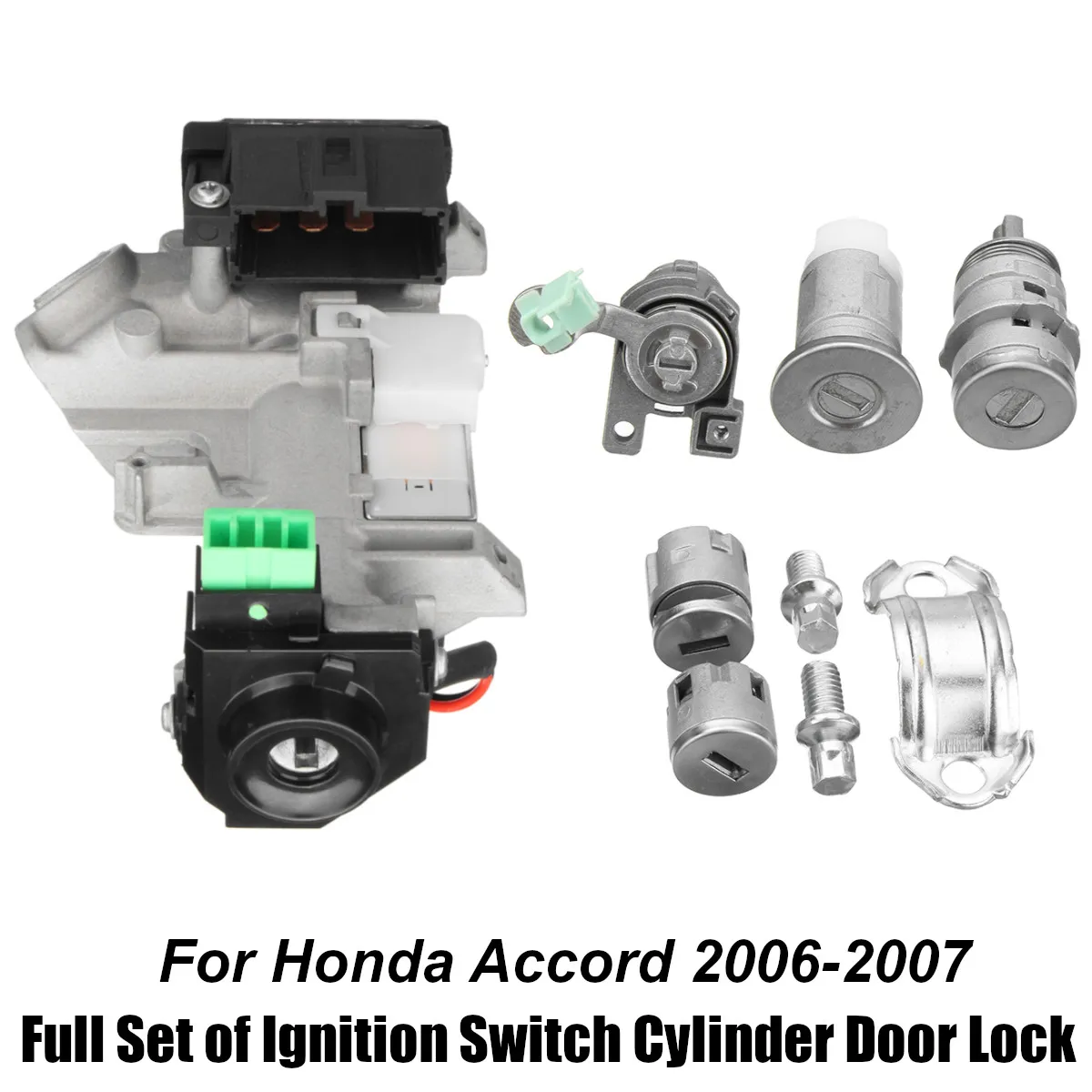 

1 Set Of Ignition Switch Cylinder Door Lock With Key for Honda for Accord 2006/2007