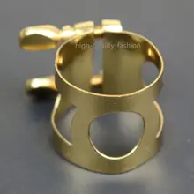 Альт саксофон мундштук Лигатура двойной шурупы позолоченные