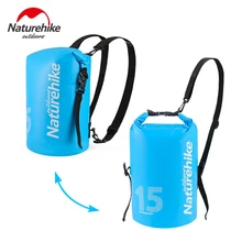 Naturehike ПВХ Дрифтинг мешок водонепроницаемый заплечный гермомешок складной мешок для хранения дорожные наборы 10L 15L 25L
