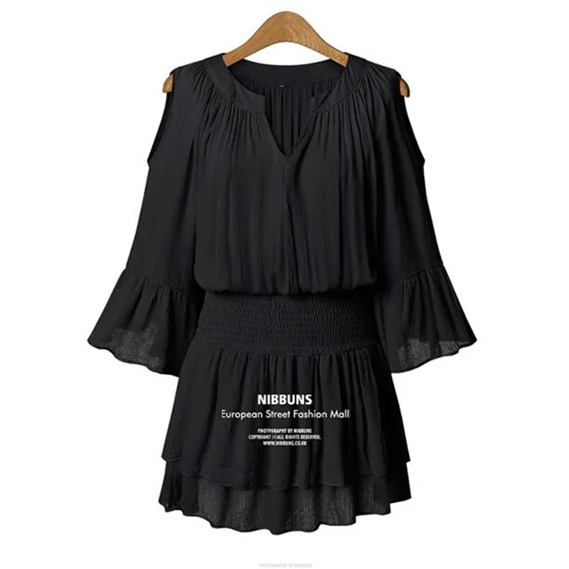 

Hot sale 2017 summer women fashion dress female Beautiful Daily dresses V-neck vestidos woman big size XL-5XL Wholesale price