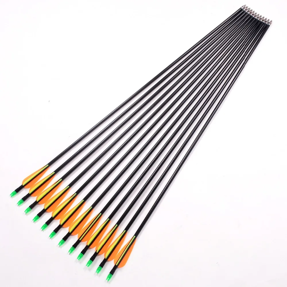 Hunting Fiberglass Arrow 80cm Archery Nock Proof Fiberglass Arrow Steel