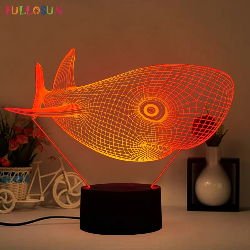 Новый светодиодный 3D настольная лампа LED КИТ Форма красочные Ночные светильники светодиодные огни украшения