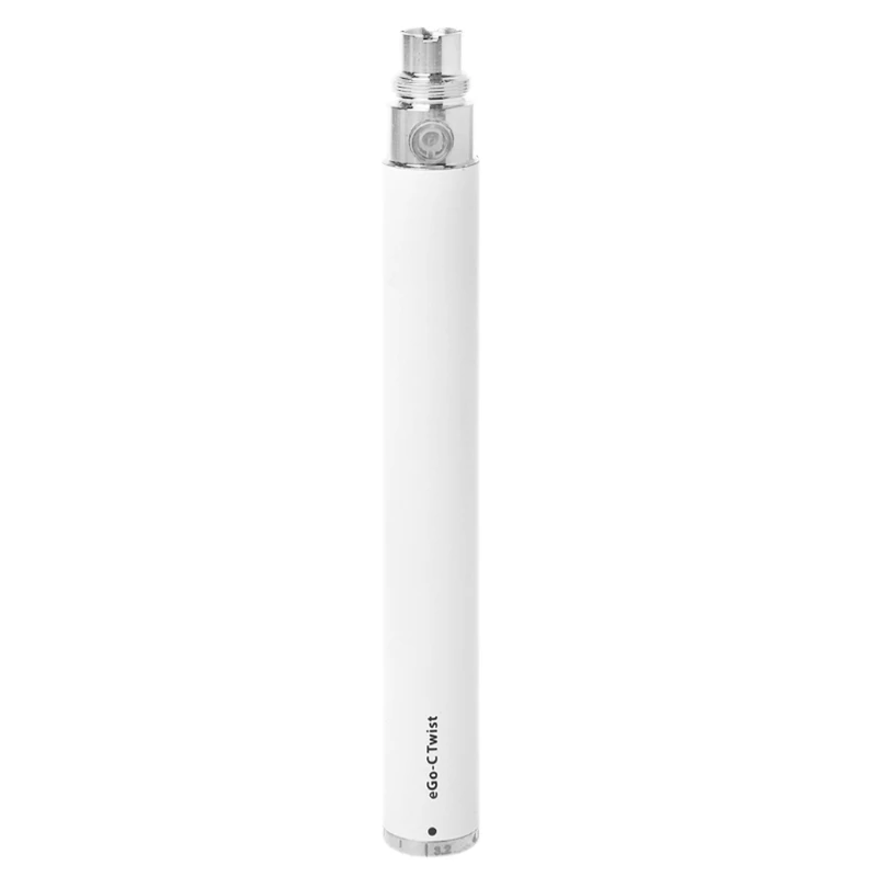 1100 мАч eGo-C Twist батарея переменное напряжение электронные сигареты Vape ручка - Цвет: Белый