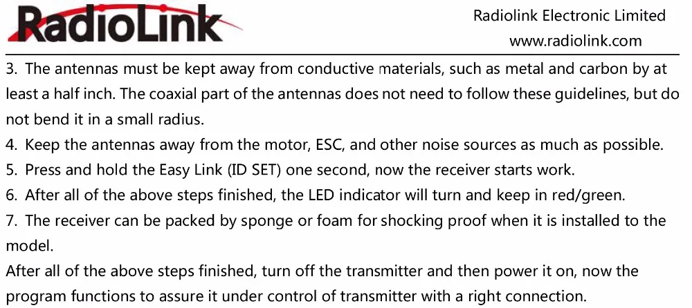 Radiolink FHSS R6FG v2 2,4G 6-канальный радио Управление Системы приемник RX для RC6GS RC4GS RC3S T8FB передатчик F21425