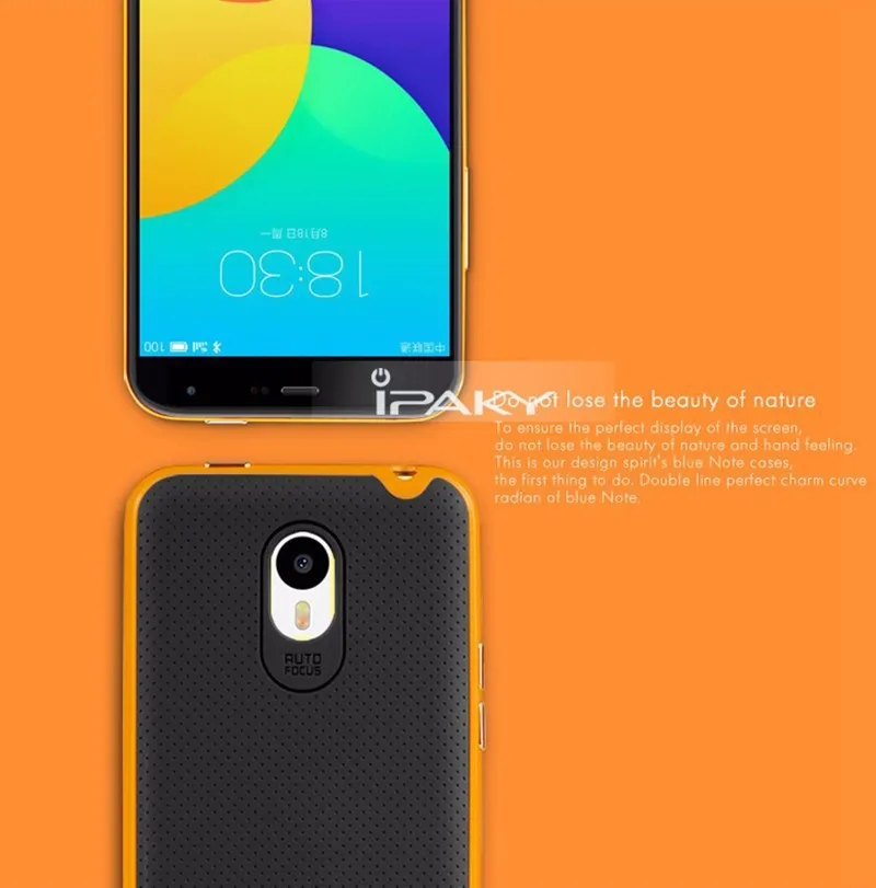 Для Meizu MX 4 Чехол,, iPaky, фирменный, силиконовый, PC, гибридный, защитный чехол для Meizu MX4, чехол, Fundas MX 4, задняя крышка