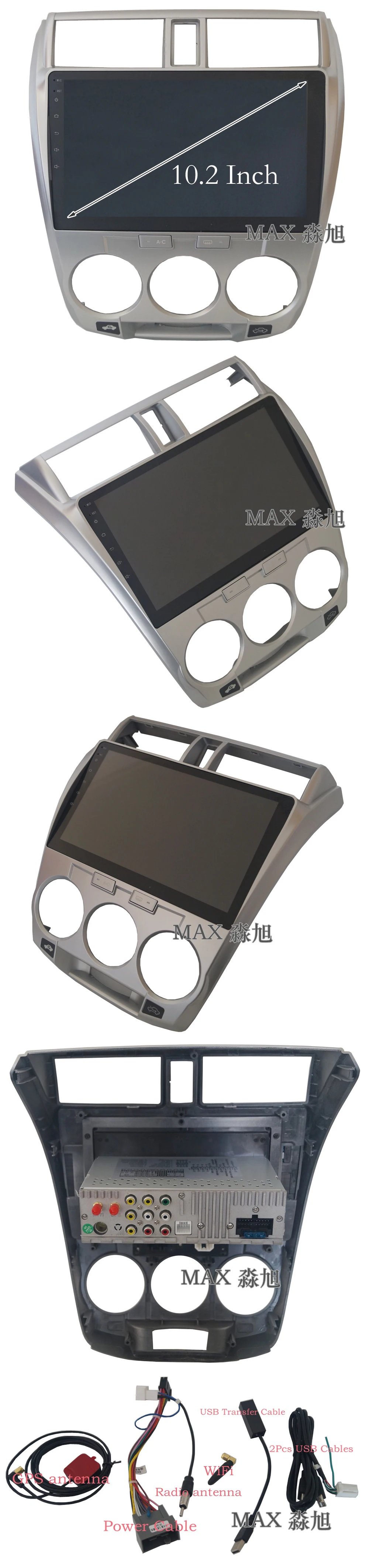 Clearance MAX 2G 32G GPS Navigation System Android 8.1.0 Car DVD For Honda City 2008-2013 Car Radio Bluetooth Call 4G WiFi SWC Free Map 16