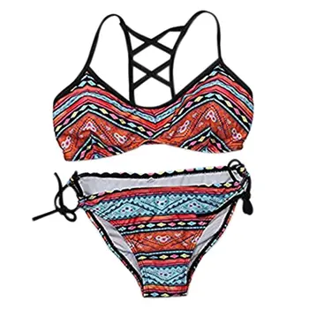 

Womens Swimsuit Halter Bikini Set Push Up Bathing Suit Swimwear Multicolor