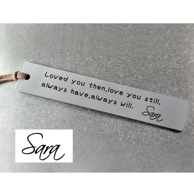personalized bookmark signature bookmark