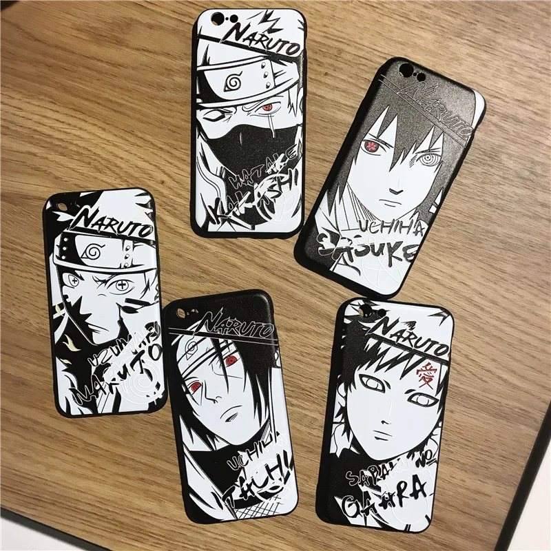 

Relief Anime NARUTO Case for Coque iPhone SE 5s 6 6s 6plus 7 8 Plus Cases Funda Capa TPU Silicone Cover for iPhone X Xs Max Xr