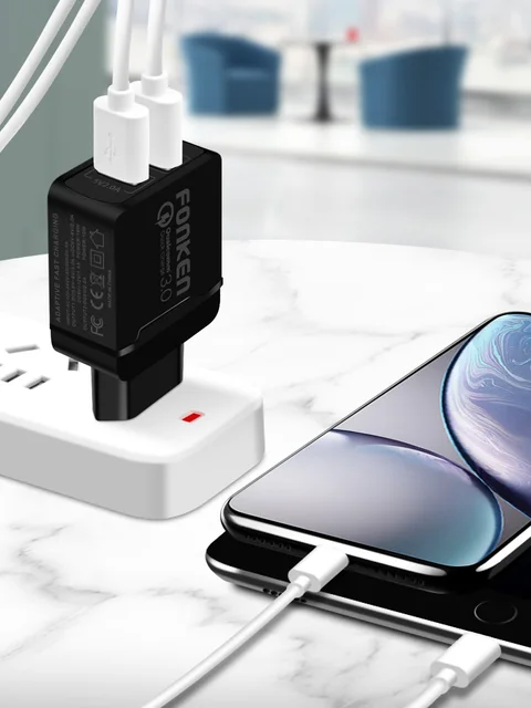 FONKEN szybkie ładowanie 3 0 2 Port 28W QC3 0 podwójna ładowarka USB przenośny podróży adapter ścienny dla Xiaomi telefon komórkowy Samsung ładowarka do telefonu tanie i dobre opinie 3 6 V-6 5 V 3A RoHS Fast Charger Uniwersalny Huawei Lenovo MEIZU Sony Nokia Qualcomm szybkie ładowanie 2 0 Qualcomm szybkie ładowanie 3 0 FONKEN szybkie ładowanie 3 0 2 Port 28W QC3 0 podwójna ładowarka USB przenośny podróży adapter ścienny dla Xiaomi telefon komórkowy Samsung ładowarka do telefonu tanie i dobre opinie 3 6 V-6 5 V 3A RoHS Fast Charger Uniwersalny Huawei Lenovo MEIZU Sony Nokia Qualcomm szybkie ładowanie 2 0 Qualcomm szybkie ładowanie 3 0