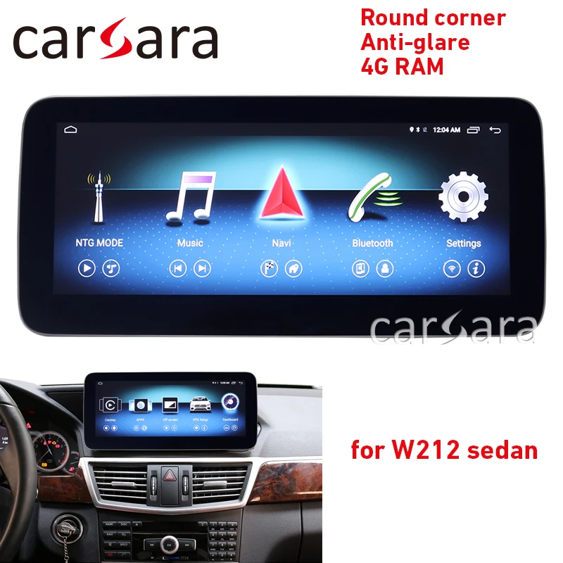 

Android screen W212 Comand system upgrade touch display round corner head unit monitor anti-glare 10.25 GPS Navi E250 multimedia