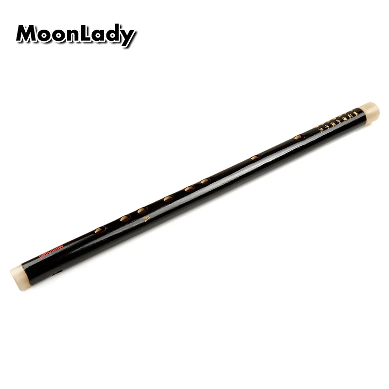 Ключ 8 отверстий бамбуковая флейта черная музыкальная инкрустация маленький размер китайский ручной работы духовой инструмент легко узнать