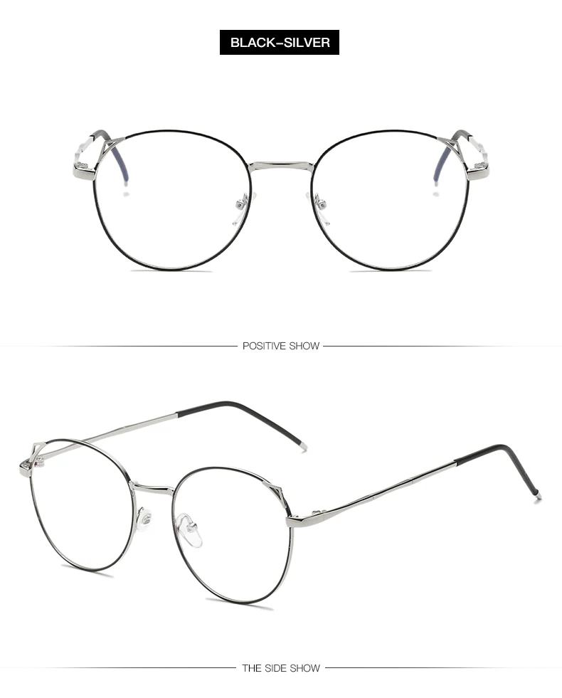 Lunettes de mode femelle ovale en metal cadder femmes de lunettes прозрачные lunettes Lunettes Hommes