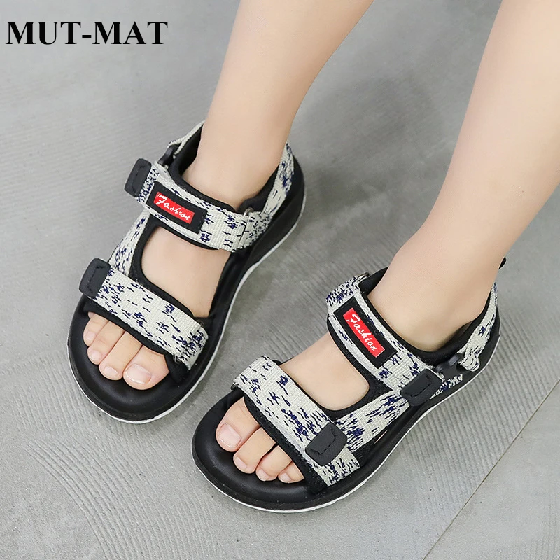 

Boys sandals 2019 new summer children's children's army pattern children's shoes cushion soft bottom beach shoes