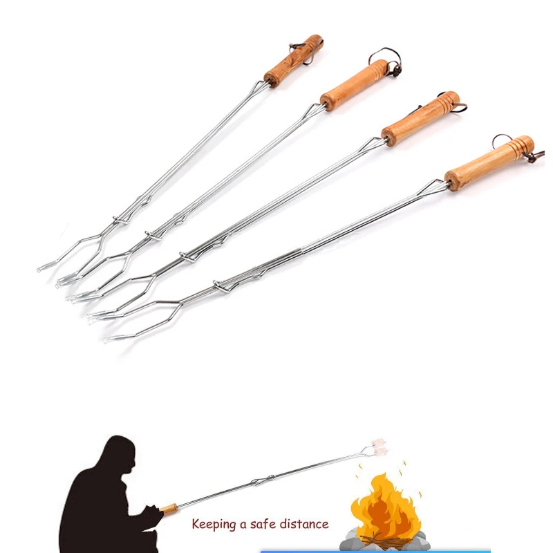 Buy 77cm Campfire Cooking Utensils Stainless Steel