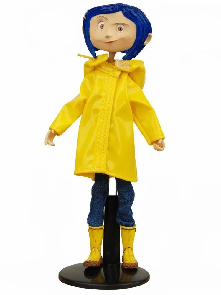 NECA Coraline & the Secret Door Coraline y la puerta secreta raincoat Action figure toys doll for gift05