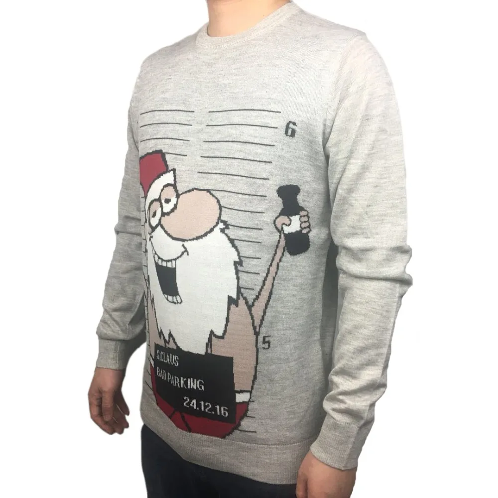 Funny Knitted Ugly Christmas Sweaters for Men Cute Knit Pullover Busted Drunk Santa Claus Mens Ugly Xmas Jumper Oversized Funny Knitted Ugly Christmas Sweaters for Men Cute Knit Pullover Busted Drunk Santa Claus Mens Ugly Xmas Jumper Oversized