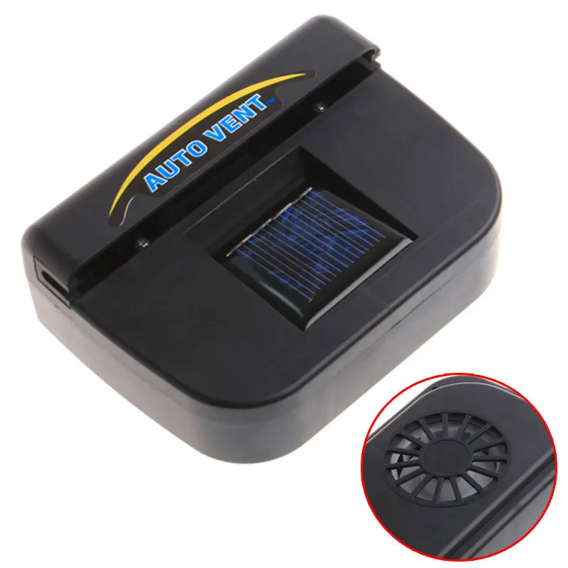 Solar Power Car Fan Auto Cool Air Vent With Rubber