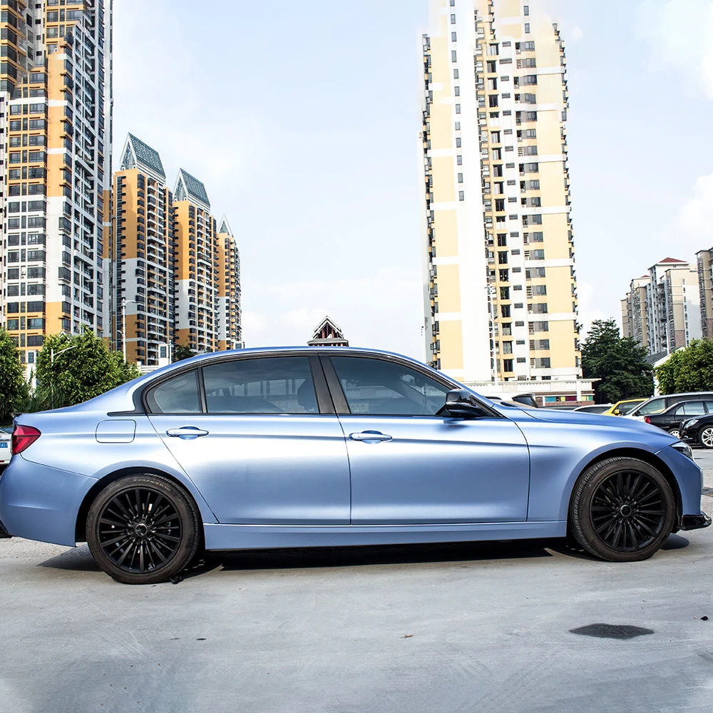 

Multi-colors Lighting Metal Chrome Vinyl Wrap Film Satin Metallic Metal Car Body Wrapping Foil Car Sticker Air Bubble Free