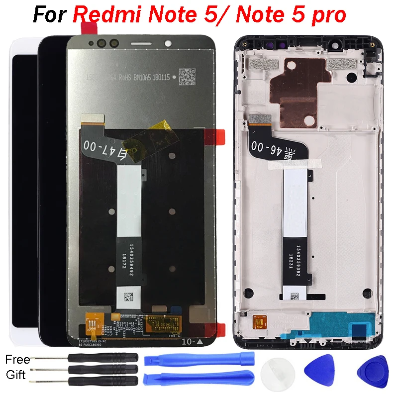 ЖК-дисплей для Xiaomi Redmi Note 5 Pro с сенсорным экраном 100% тестирование дигитайзер Рамка