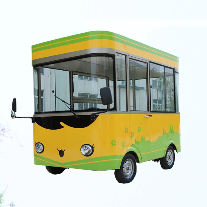 High quality street electric food truck mobile food cart for hot dog