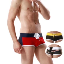 Seobean сексуальные новые плавки сетчатые Лоскутные крест корсет со шнуровкой Sungas купальники цветные строчки пляжная одежда под водные шорты