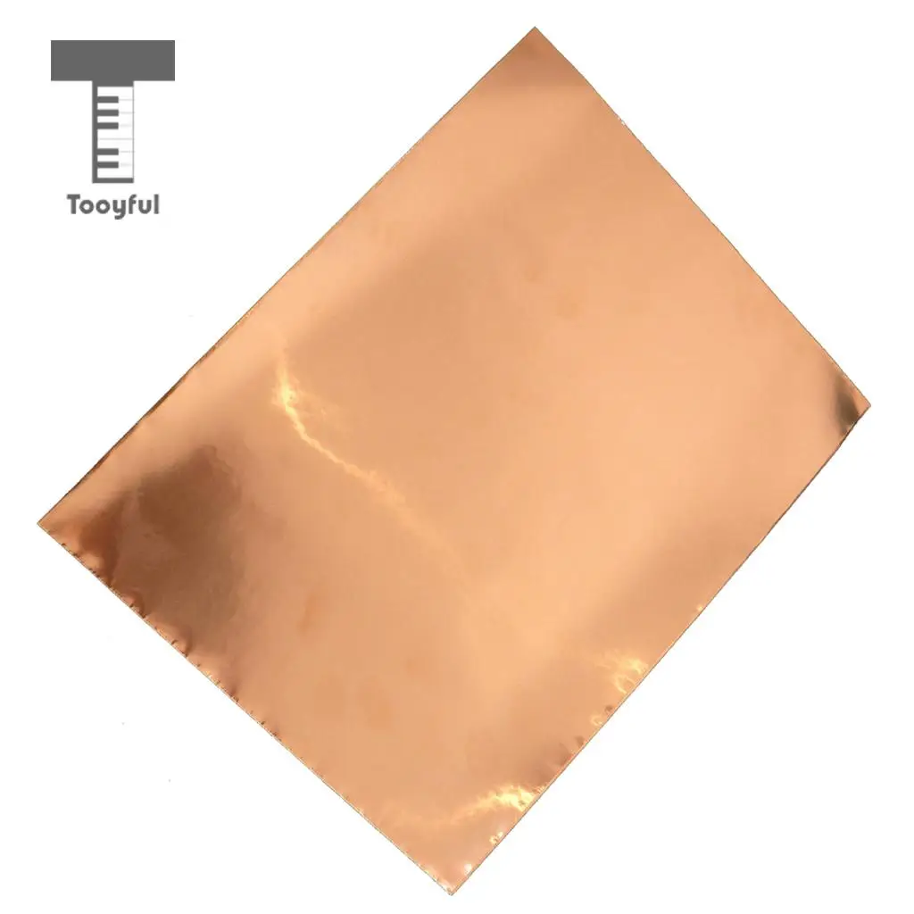 Tooyful 4 Pieces Copper Foil Tape Single-sided Conductive Tape Adhesive EMI Shield Sheet 30 x 22.5cm