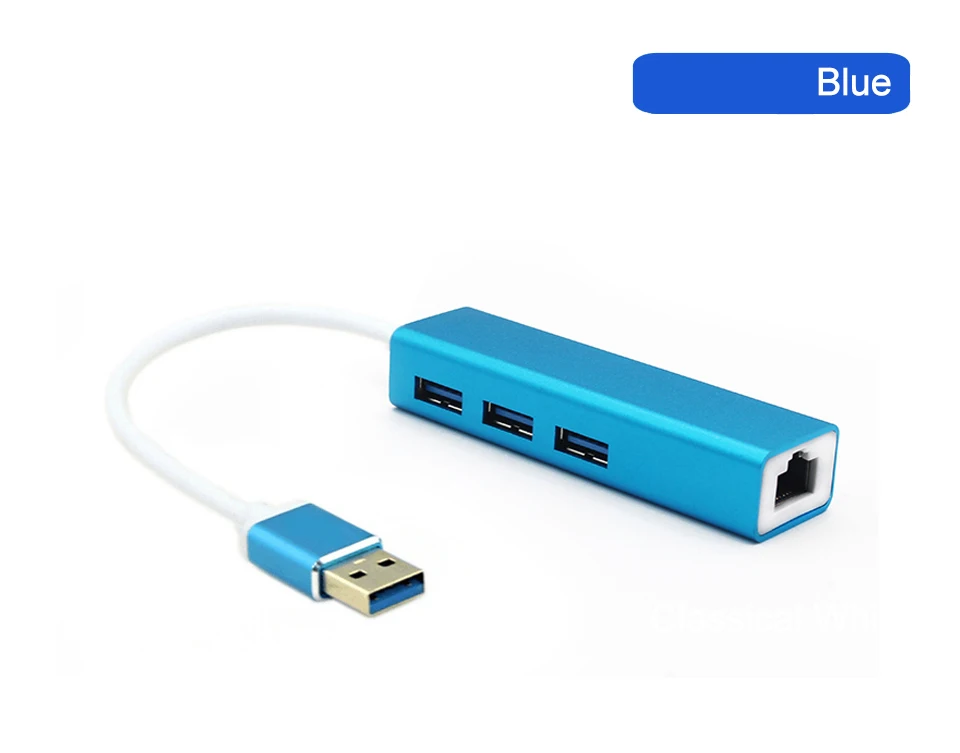 KuWFi USB3.0 концентратора Gigabit Ethernet сетевой адаптер + 3 Порты и разъёмы концентратор USB 3,0 RJ45 10/100/1000 м сетевой карты для Macbook Windows 10