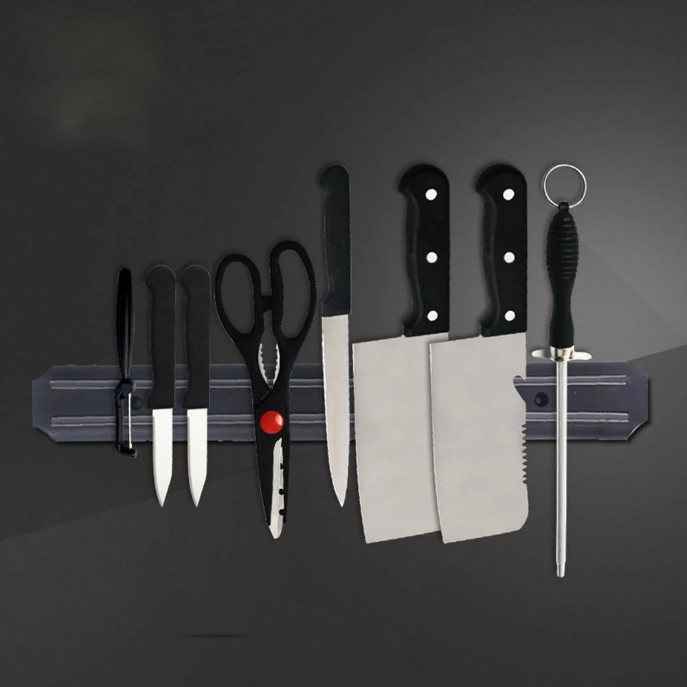 

Powerful Wall-Mounted Magnetic Knife Rack Holder Stainless Steel 304 Block Magnet Knife Holder Rack Stand for Knife