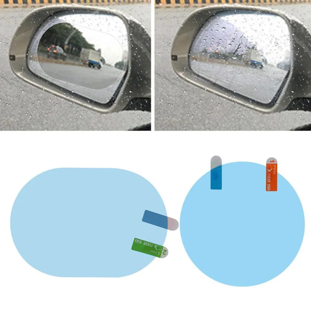 

2PCS/Set Anti Fog Car Rearview Mirror Window Clear Film Membrane Auto Waterproof Rainproof Car Sticker Car Styling Accessories