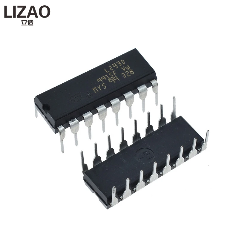 5 шт. L293 L293D DIP DIP16 DIP-16 IC драйвер двигателя Чип PAR PusH Pull 4 четырехканальный модуль микросхемы