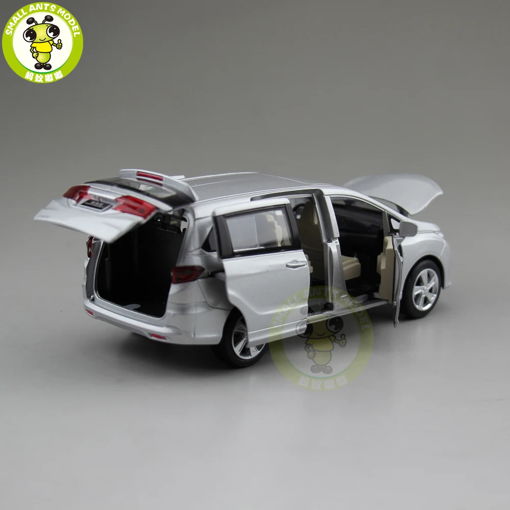 1/32 JACKIEKIM Odyssey MPV литая под давлением Металлическая Модель автомобиля игрушки для детей Детское звуковое освещение Вытяните назад подарки коллекция хобби