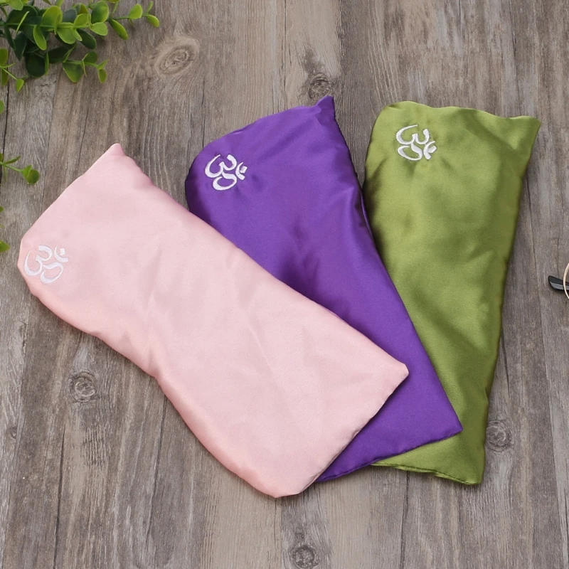 

VSRRWL 1pc Yoga Eye Pillow Silk Cassia Seed Lavender Massage Relaxation Mask Aromatherapy